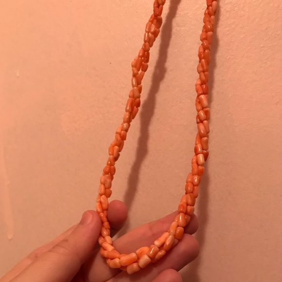 Vintage Jewelry - Vintage Coral Beaded Necklace